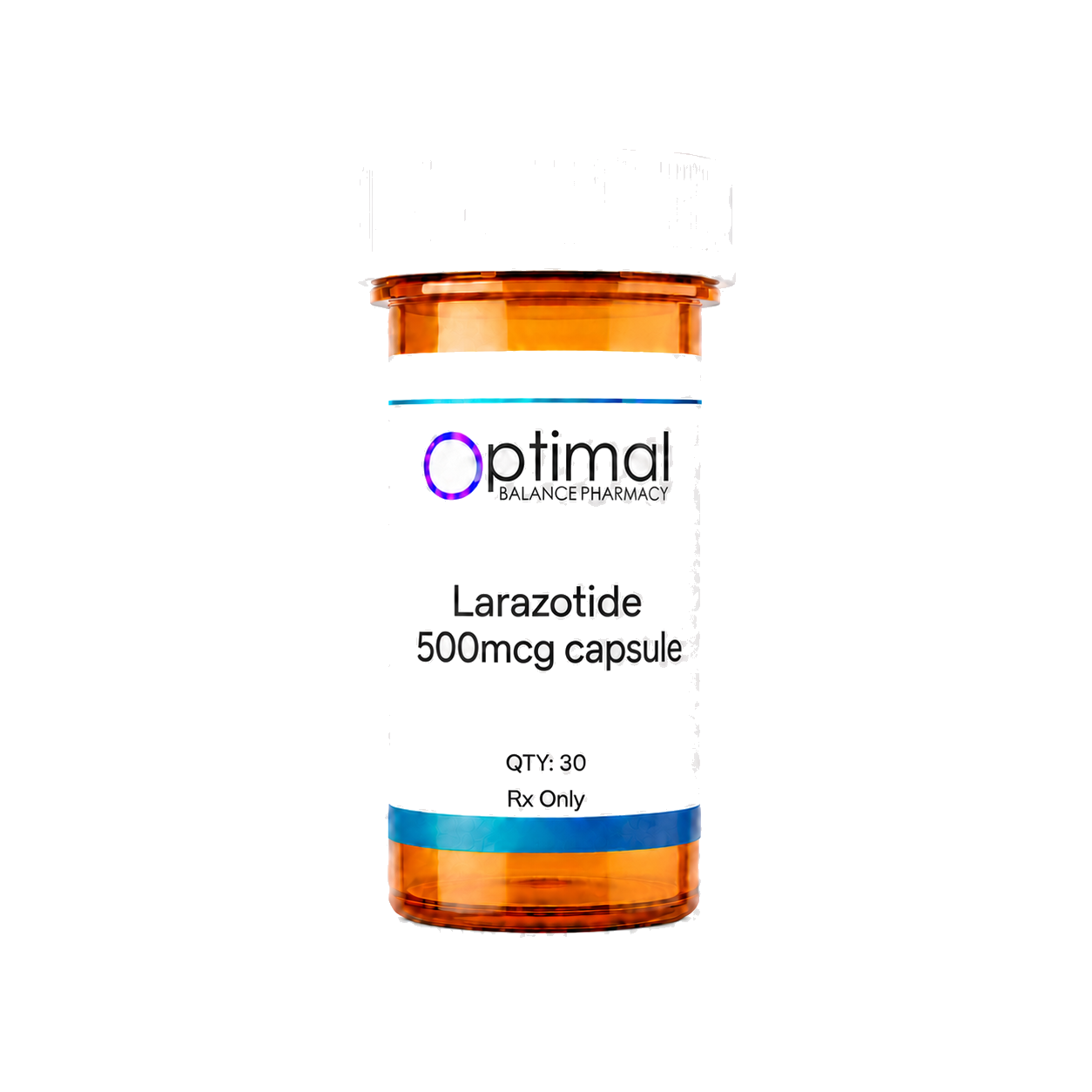 Larazotide 500mcg dispensed by Optimal Balance Pharmacy
