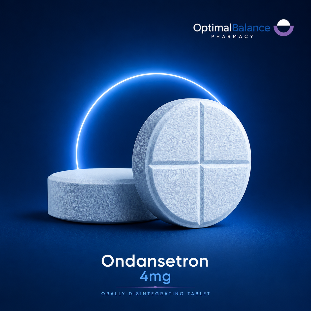 Ondansetron 4mg ODT dispensed by Optimal Balance Pharmacy